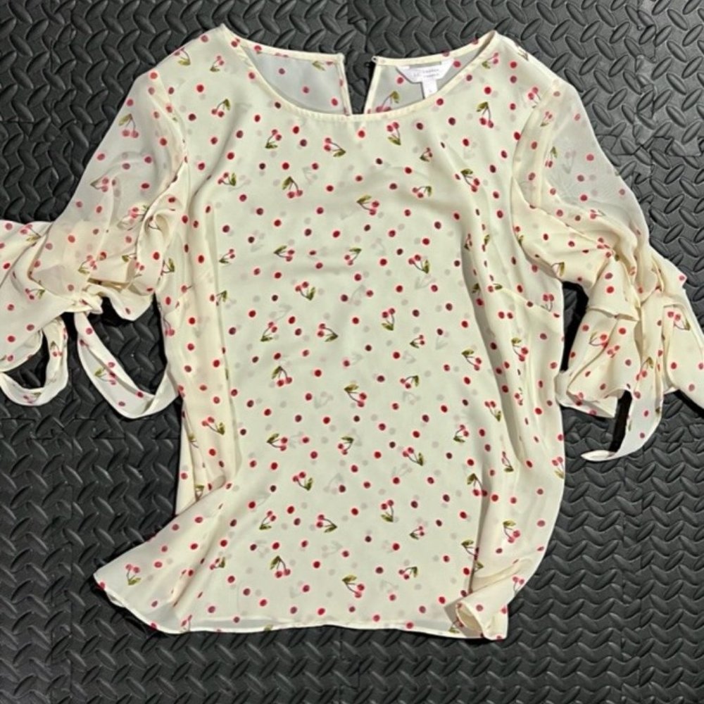 Lauren Conrad Blouse with tie sleeves
